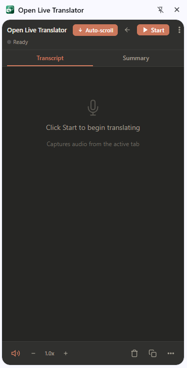 Extension UI — install